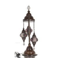 Floor lamp with 3 lamps 75cm Handmade Metal with glass Lighting fixtures 1 - grifon.se 