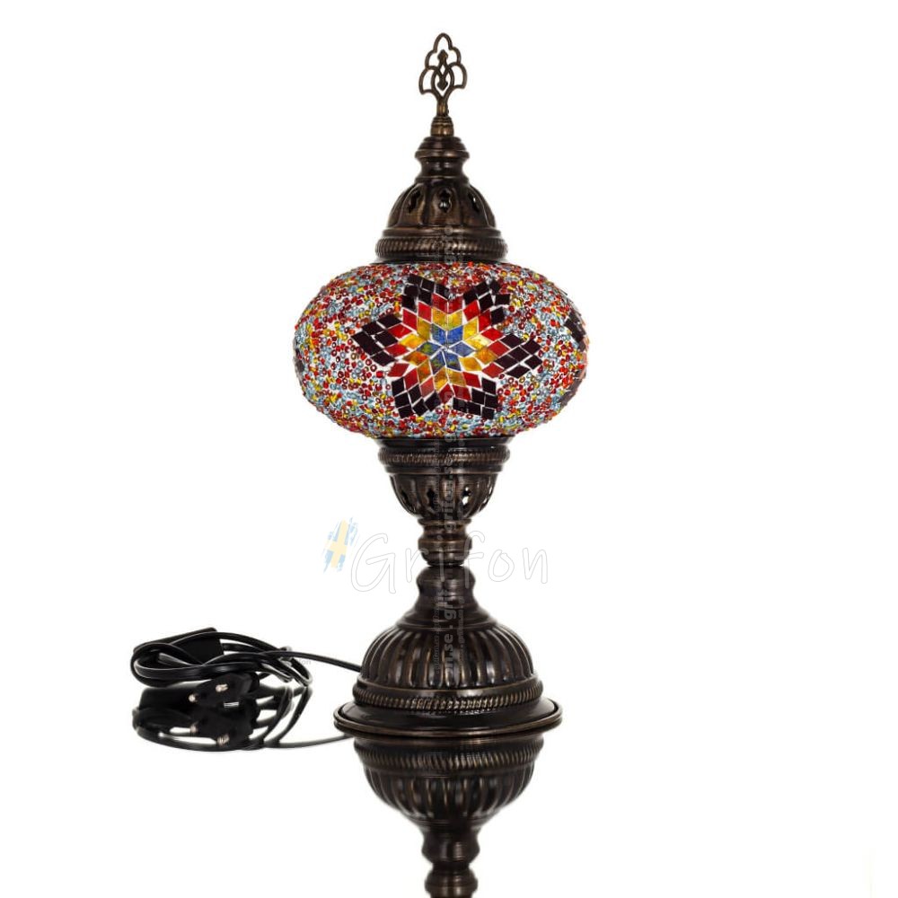 Table lamp 1 Lamp φ160 30cm Handmade Metal with glass Lighting fixtures 1 - grifon.se 