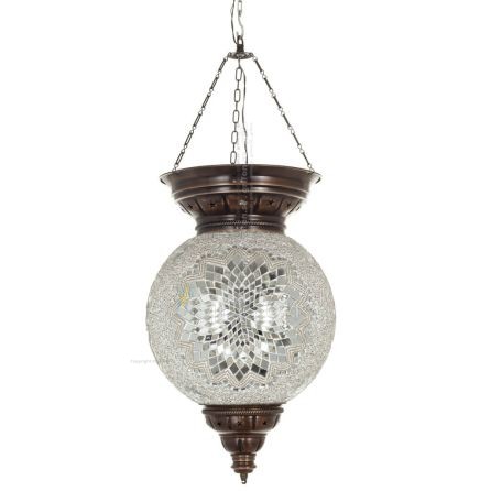 Round ceiling light Ï300 65cm Handmade Metal with glass Lighting fixtures 1 - grifon.se
