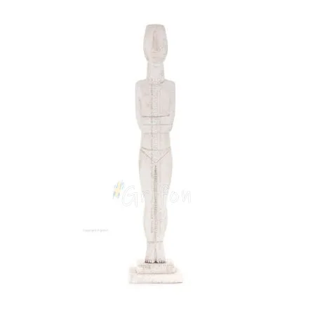 Kykladisk figur 60x10cm från Porolithos, kykladisk kultur, antikens Grekland Gyps, Porolithos, Marble 1 - grifon.se 