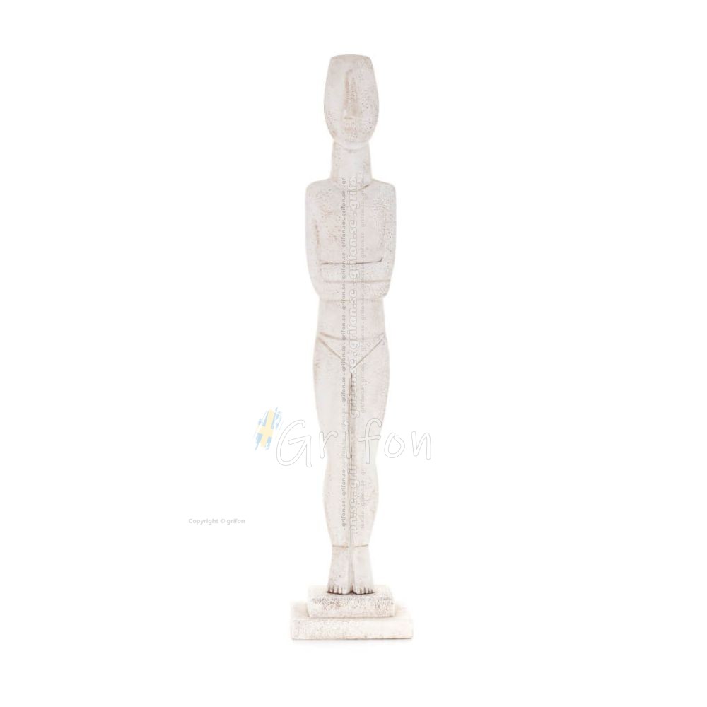 Kykladisk figur 60x10cm från Porolithos, kykladisk kultur, antikens Grekland Gyps, Porolithos, Marble 1 - grifon.se 