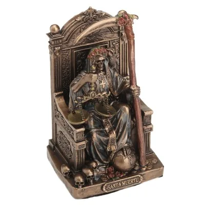 SANTA MUERTE ON THRONE 8,4cm Κιβ.96