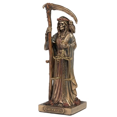 SANTA MUERTE HOLDING SCYTHE AND SCALE 10.6cm Κιβ.96
