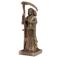 SANTA MUERTE HOLDING SCYTHE AND SCALE 10.6cm Κιβ.96